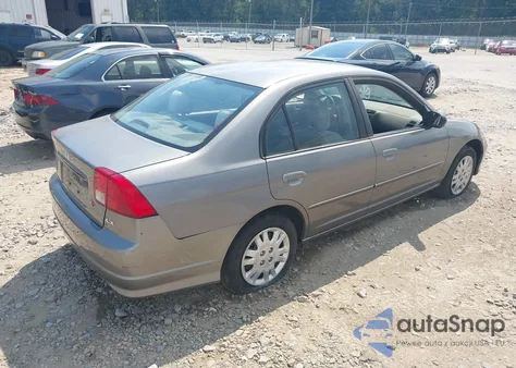 2004 Honda Civic Lx z USA, uszkodzony, nr VIN 1HGES16504L016181
